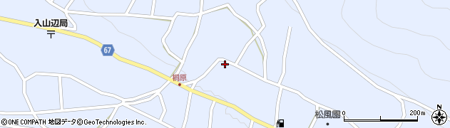長野県松本市入山辺1552周辺の地図
