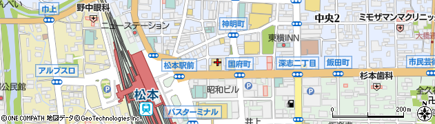 テンプスタッフファミリエ株式会社　松本支店周辺の地図