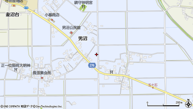 〒360-0242 埼玉県熊谷市男沼の地図