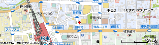 株式会社ピタットハウス東邦不動産プラザ松本店周辺の地図