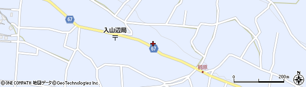 長野県松本市入山辺1600周辺の地図