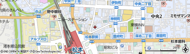 やきとりの名門 秋吉 松本駅前店周辺の地図