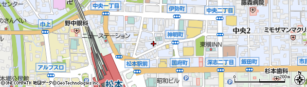 カラオケ館 松本公園通り店周辺の地図