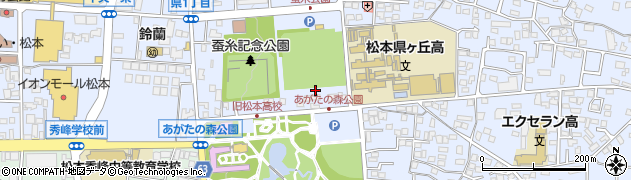 長野県松本市県周辺の地図