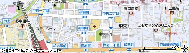 松本パルコ　３Ｆレトロガール周辺の地図