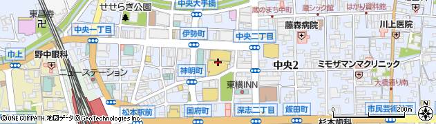 松本ＰＡＲＣＯ周辺の地図