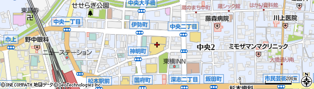 松本パルコ周辺の地図