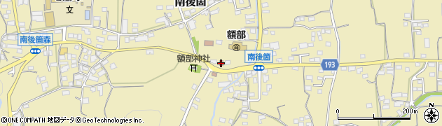 富岡額部郵便局周辺の地図