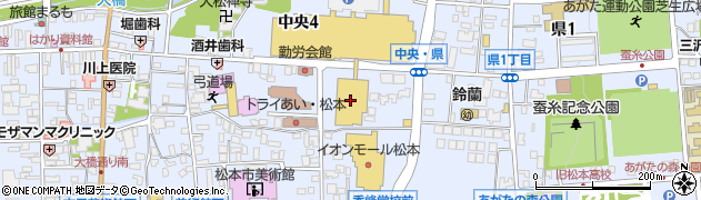 小木曽製粉所 イオンモール松本店周辺の地図