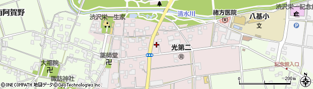 埼玉県深谷市血洗島266周辺の地図