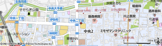 日産レンタカー松本駅前店周辺の地図