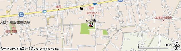 休安寺周辺の地図