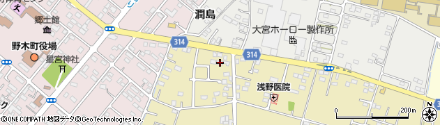 栃木県下都賀郡野木町南赤塚457周辺の地図