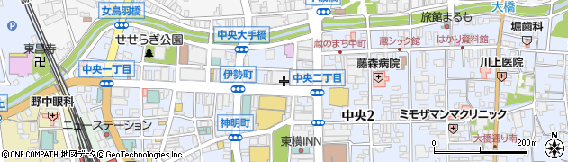 松本市駐車場アイパーク伊勢町周辺の地図