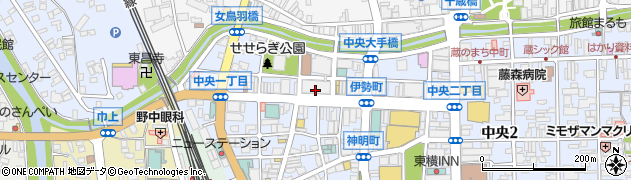 松本市中央公民館周辺の地図