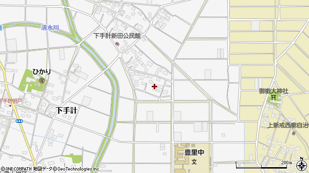 〒366-0002 埼玉県深谷市下手計の地図