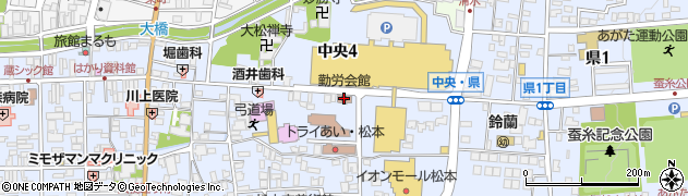 松本地区労連周辺の地図