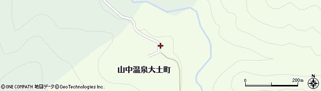 石川県加賀市山中温泉大土町（イ）周辺の地図