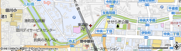 Ａ安全管理センター・水まわりリフォーム工事相談　松本市・消費者窓口周辺の地図