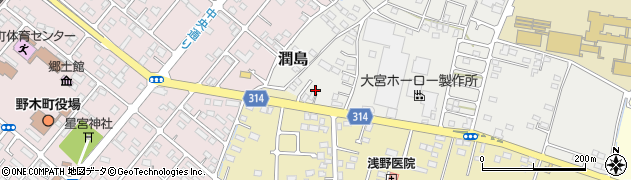 栃木県下都賀郡野木町潤島56周辺の地図