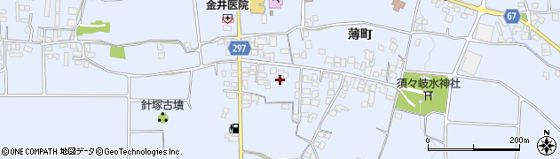 長野県松本市里山辺薄町2883周辺の地図