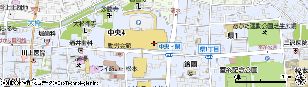 イオン薬局イオンスタイル松本周辺の地図