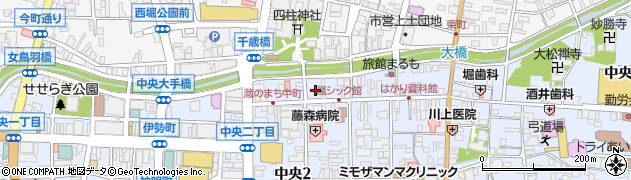 麺州 竹中松本中町周辺の地図