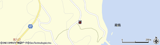 島根県隠岐の島町（隠岐郡）釜周辺の地図