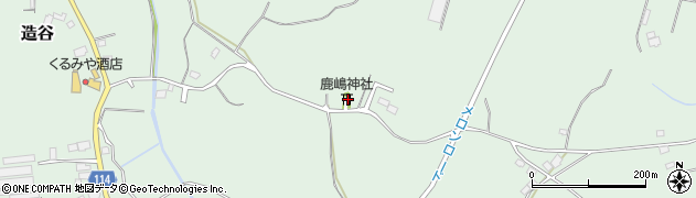 茨城県鉾田市造谷491周辺の地図