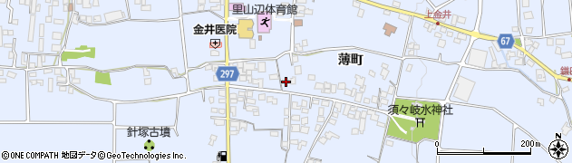 長野県松本市里山辺薄町2897周辺の地図