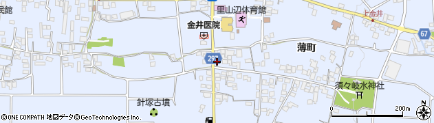 長野県松本市里山辺薄町2887周辺の地図