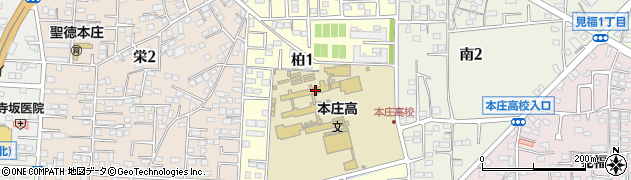 埼玉県本庄市柏周辺の地図