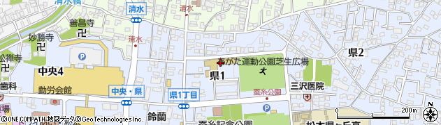 松本市　あがた保育園周辺の地図