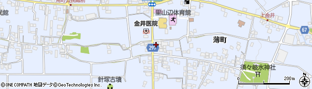 長野県松本市里山辺薄町2889周辺の地図