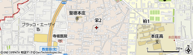 埼玉県本庄市栄周辺の地図