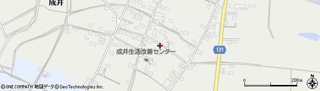茨城県筑西市成井348周辺の地図