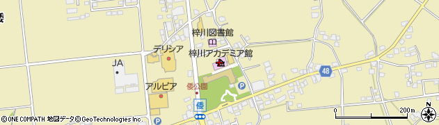 梓川アカデミア館周辺の地図