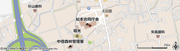 松本合同庁舎　中信教育事務所周辺の地図