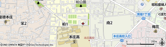 本庄スカイハイツＡ棟管理事務室周辺の地図