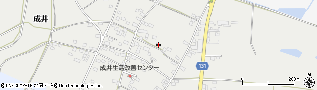 茨城県筑西市成井389周辺の地図