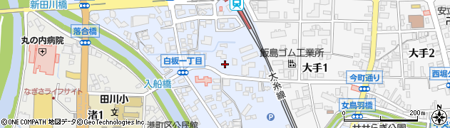 長野県松本市白板1丁目周辺の地図