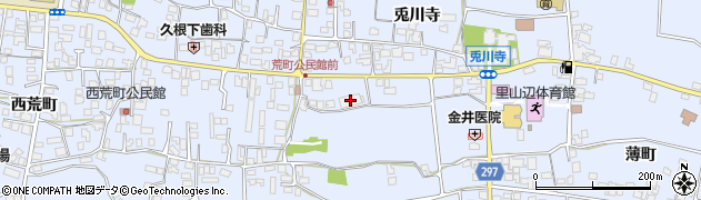 長野県松本市里山辺兎川寺3044周辺の地図