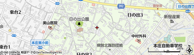 埼玉県本庄市日の出周辺の地図