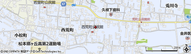 長野県松本市里山辺西荒町3466周辺の地図