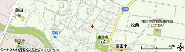 埼玉県本庄市牧西489周辺の地図