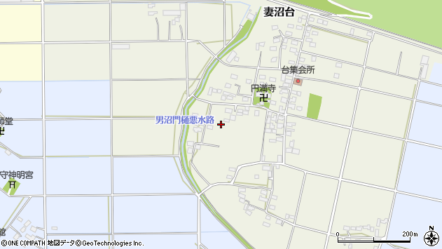 〒360-0241 埼玉県熊谷市妻沼台の地図