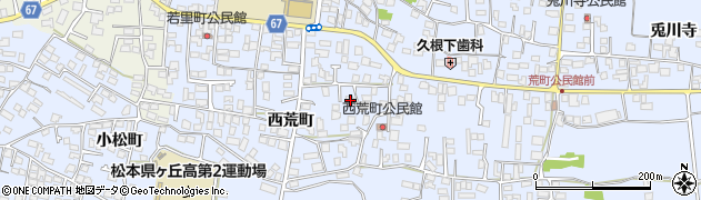 長野県松本市里山辺西荒町3428周辺の地図