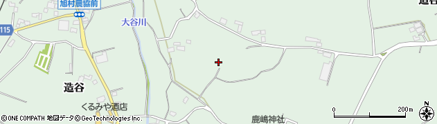 茨城県鉾田市造谷431周辺の地図