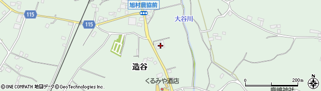 茨城県鉾田市造谷1645周辺の地図