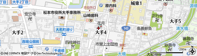 松本 こばやし 本店周辺の地図